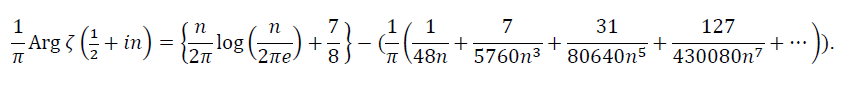 formula for the
                zeta function